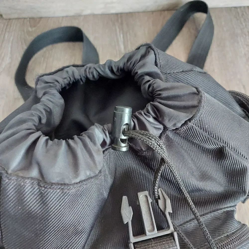 Vintage Route 66 Black Cinch Drawstring Backpack - Picture 7 of 13